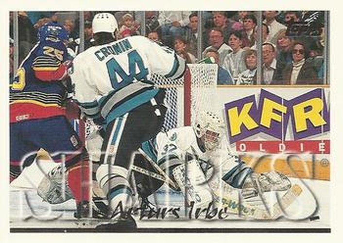#296 Arturs Irbe - San Jose Sharks - 1995-96 Topps Hockey