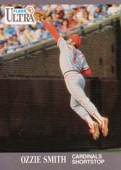 #296 Ozzie Smith - St. Louis Cardinals - 1991 Ultra Baseball
