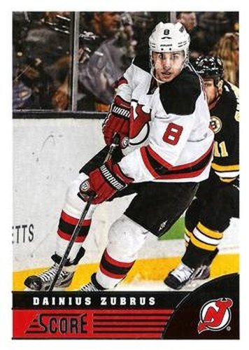 #296 Dainius Zubrus - New Jersey Devils - 2013-14 Score Hockey