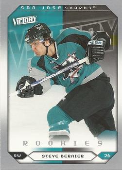 #296 Steve Bernier - San Jose Sharks - 2005-06 Upper Deck Victory Hockey