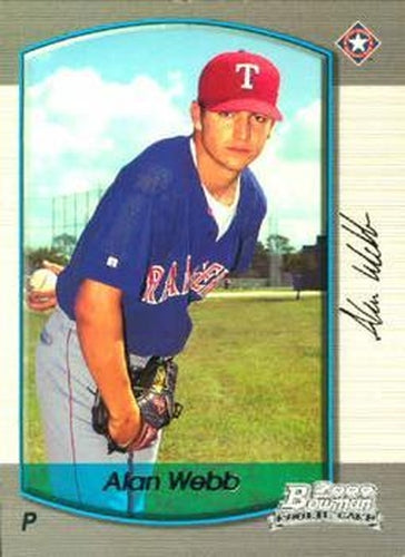 #296 Alan Webb - Texas Rangers - 2000 Bowman Baseball