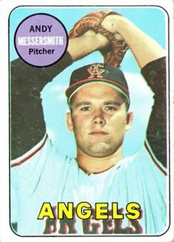 #296 Andy Messersmith - California Angels - 1969 Topps Baseball