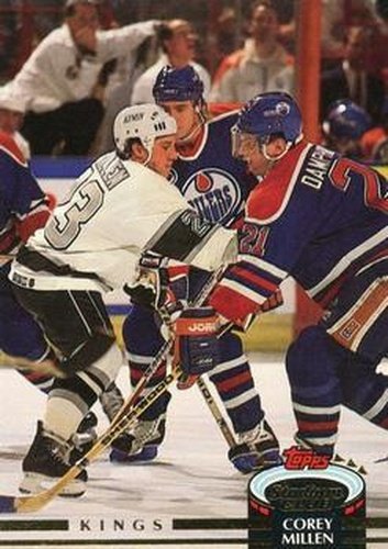 #296 Corey Millen - Los Angeles Kings - 1992-93 Stadium Club Hockey