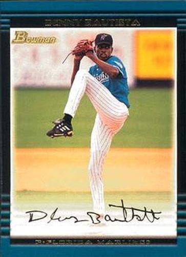 #296 Denny Bautista - Florida Marlins - 2002 Bowman Baseball