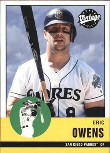 #296 Eric Owens - San Diego Padres - 2001 Upper Deck Vintage Baseball