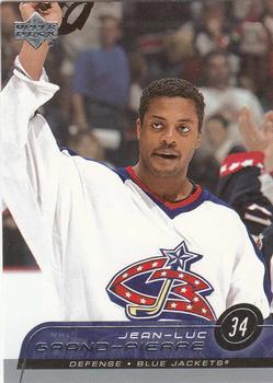 #296 Jean-Luc Grand-Pierre - Columbus Blue Jackets - 2002-03 Upper Deck Hockey