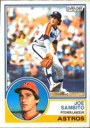 #296 Joe Sambito - Houston Astros - 1983 O-Pee-Chee Baseball