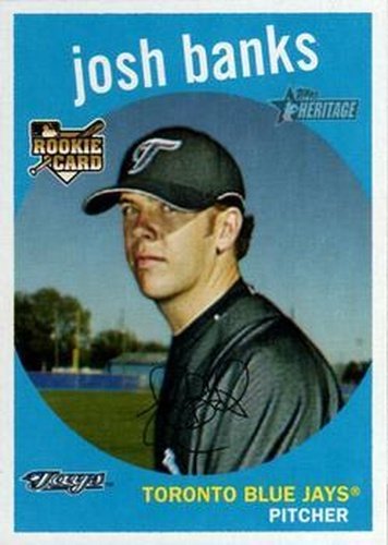 #296 Josh Banks - Toronto Blue Jays - 2008 Topps Heritage Baseball
