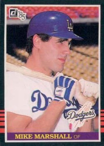 #296 Mike Marshall - Los Angeles Dodgers - 1985 Donruss Baseball
