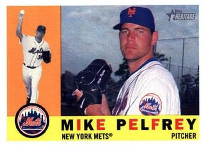 #296 Mike Pelfrey - New York Mets - 2009 Topps Heritage Baseball