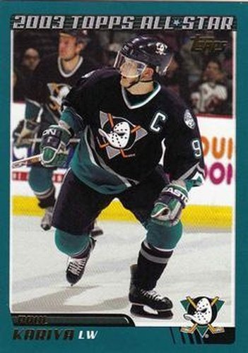 #296 Paul Kariya - Anaheim Mighty Ducks - 2003-04 Topps Hockey