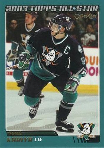 #296 Paul Kariya - Anaheim Mighty Ducks - 2003-04 O-Pee-Chee Hockey