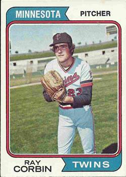 #296 Ray Corbin - Minnesota Twins - 1974 Topps Baseball