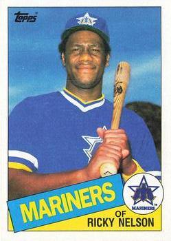 #296 Ricky Nelson - Seattle Mariners - 1985 Topps Baseball