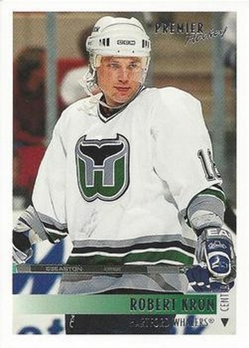 #296 Robert Kron - Hartford Whalers - 1994-95 Topps Premier Hockey
