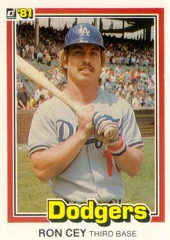 #296 Ron Cey - Los Angeles Dodgers - 1981 Donruss Baseball