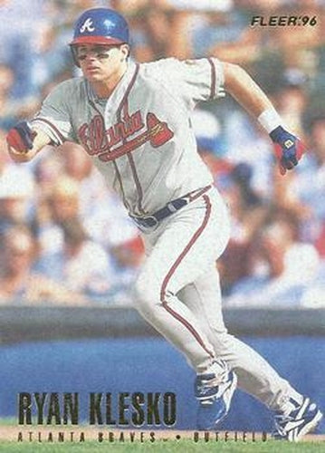 #296 Ryan Klesko - Atlanta Braves - 1996 Fleer Baseball