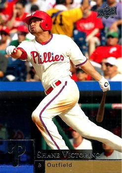 #296 Shane Victorino - Philadelphia Phillies - 2009 Upper Deck Baseball