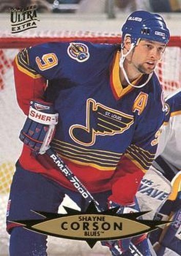 #296 Shayne Corson - St. Louis Blues - 1995-96 Ultra Hockey