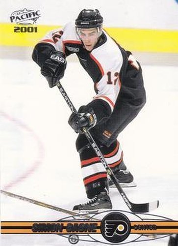 #296 Simon Gagne - Philadelphia Flyers - 2000-01 Pacific Hockey