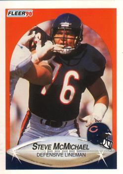 #296 Steve McMichael - Chicago Bears - 1990 Fleer Football