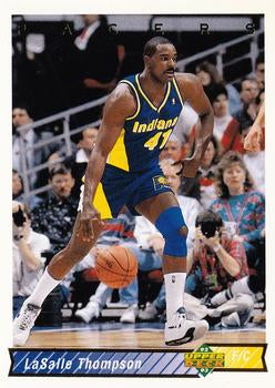 #296 LaSalle Thompson - Indiana Pacers - 1992-93 Upper Deck Basketball