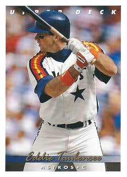 #296 Eddie Taubensee - Houston Astros - 1993 Upper Deck Baseball
