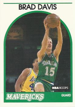 #296 Brad Davis - Dallas Mavericks - 1989-90 Hoops Basketball