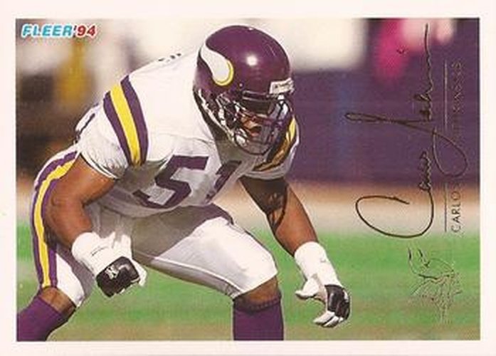 #296 Carlos Jenkins - Minnesota Vikings - 1994 Fleer Football