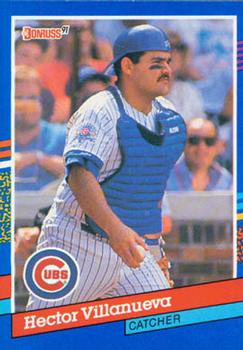 #296 Hector Villanueva - Chicago Cubs - 1991 Donruss Baseball