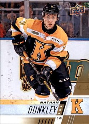 #296 Nathan Dunkley - Kingston Frontenacs - 2017-18 Upper Deck CHL Hockey