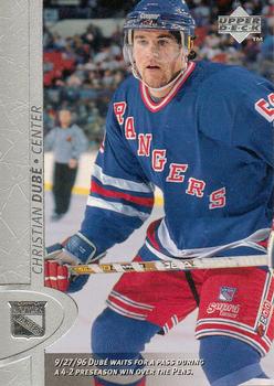 #296 Christian Dube - New York Rangers - 1996-97 Upper Deck Hockey