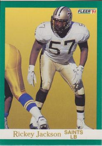 #296 Rickey Jackson - New Orleans Saints - 1991 Fleer Football