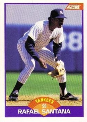 #296 Rafael Santana - New York Yankees - 1989 Score Baseball