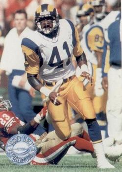 #296 Todd Lyght - Los Angeles Rams - 1991 Pro Set Platinum Football