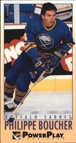 #296 Philippe Boucher - Buffalo Sabres - 1993-94 Fleer PowerPlay Hockey