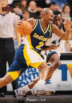 #296 Ricky Pierce - Indiana Pacers - 1995-96 Upper Deck Basketball