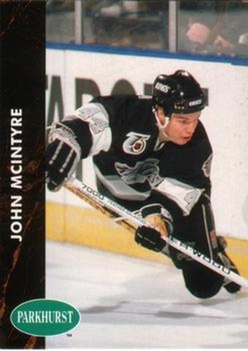 #296 John McIntyre - Los Angeles Kings - 1991-92 Parkhurst Hockey