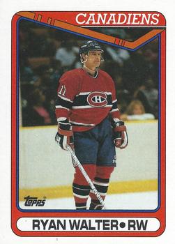 #296 Ryan Walter - Montreal Canadiens - 1990-91 Topps Hockey