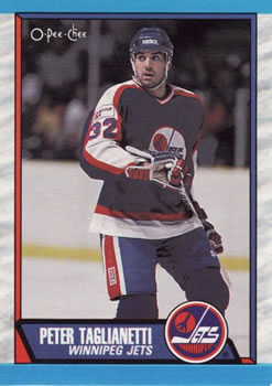 #297 Peter Taglianetti - Winnipeg Jets - 1989-90 O-Pee-Chee Hockey