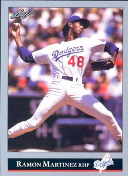 #297 Ramon Martinez - Los Angeles Dodgers - 1992 Leaf Baseball