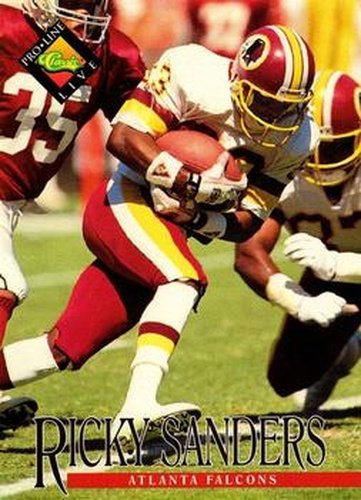 #297 Ricky Sanders - Washington Redskins - 1994 Pro Line Live Football