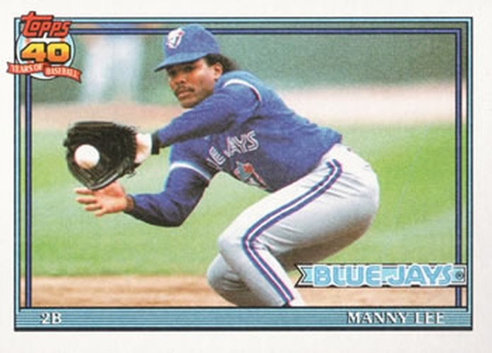 #297 Manny Lee - Toronto Blue Jays - 1991 Topps Baseball