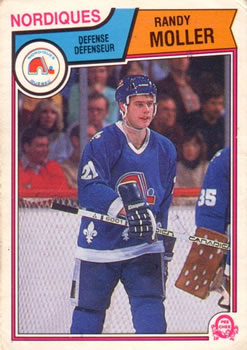 #297 Randy Moller - Quebec Nordiques - 1983-84 O-Pee-Chee Hockey