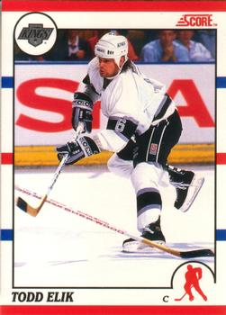 #297 Todd Elik - Los Angeles Kings - 1990-91 Score Canadian Hockey