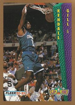 #297 Kendall Gill - Charlotte Hornets - 1992-93 Fleer Basketball