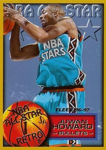 #297 Juwan Howard - Washington Bullets - 1996-97 Fleer Basketball