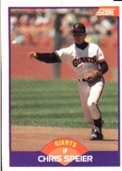 #297 Chris Speier - San Francisco Giants - 1989 Score Baseball