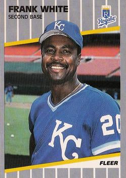 #297 Frank White - Kansas City Royals - 1989 Fleer Baseball