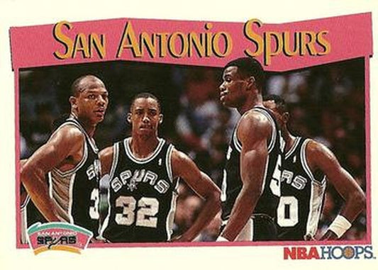 #297 San Antonio Spurs - San Antonio Spurs - 1991-92 Hoops Basketball